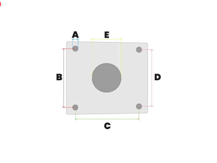 Reed valve Tomos A35 / A52 intake manifold base plate 19mm stainless steel 6mm
